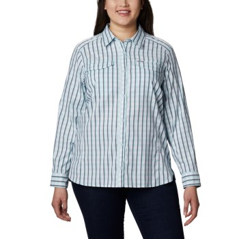 Dámské Košile Columbia Silver Ridge Lite Plaid Long Sleeve Plus Size Blankyt YAMXBT157